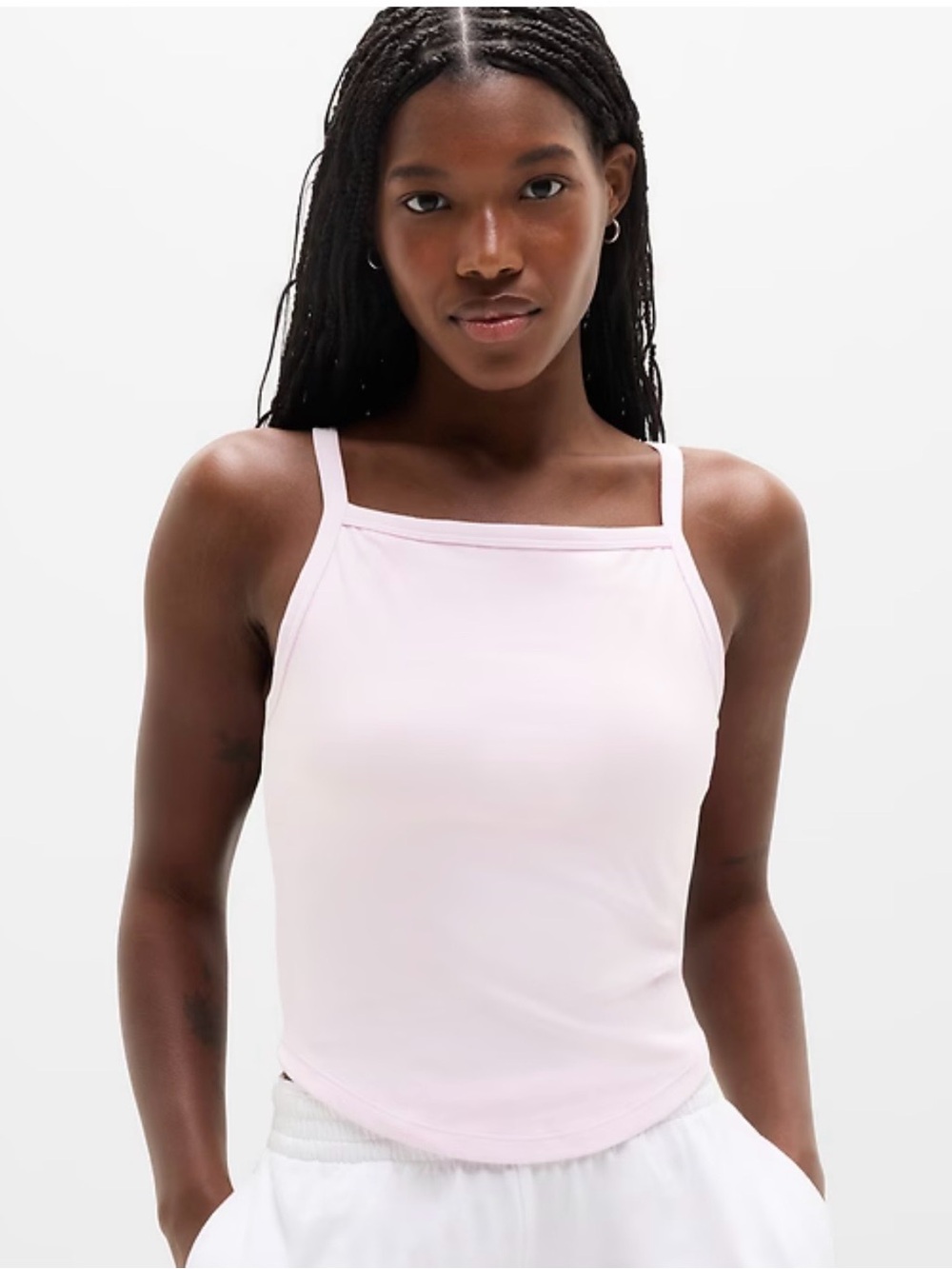 Athleta Signature Rib Apron support tank top